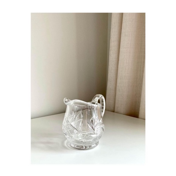 Vintage Crystal Creamer Jug - Picture 3 of 5